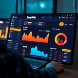 User interface of Easywin platform showing online betting options and token purchase features