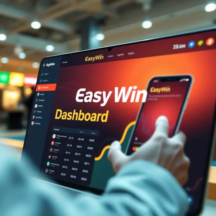 Illustration showing benefits and cashback rewards earned through Easywin on PalmPay